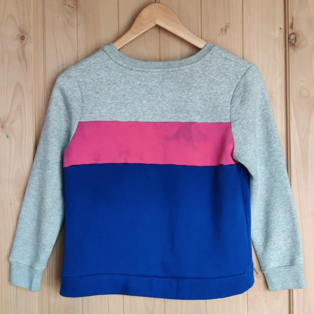 Adidas Pink, Gray, and Blue Crewneck Sweatshirt - Picture 3 of 4